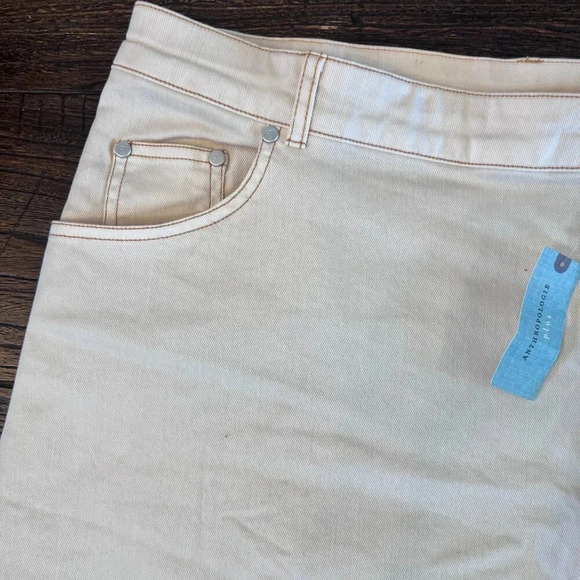 Pilcro Plus Denim Mini Skirt Beige Size 22W NWT - Picture 9 of 15